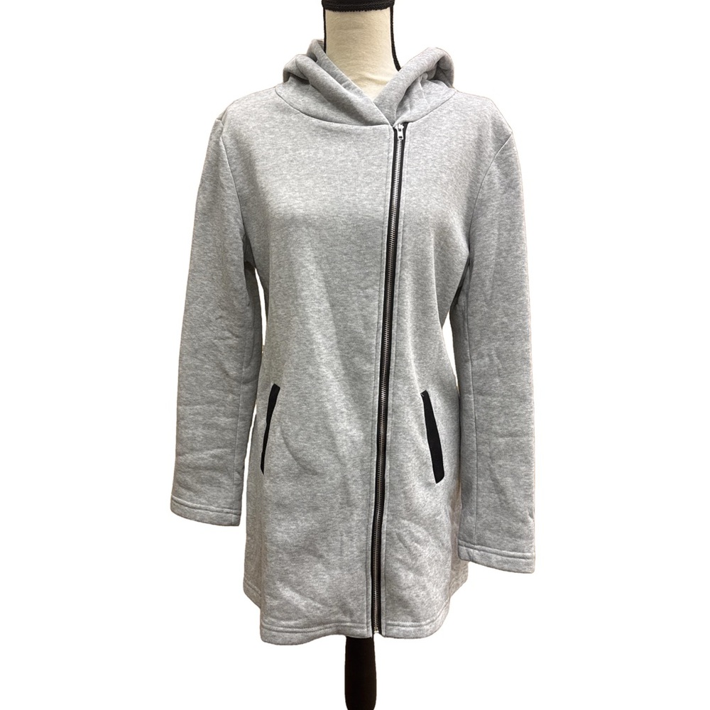 NWOT Gray Zip-Up Hoodie Jacket